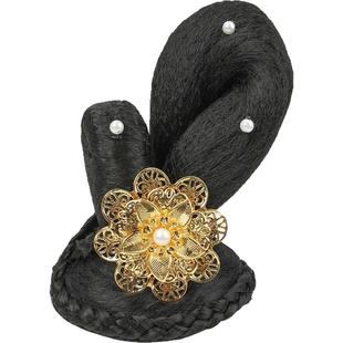 汉服飞天假发头饰古风唐朝贵妃发饰敦煌舞蹈演出发髻发包古装造型