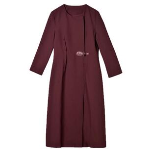 奥莱撤柜正品 深圳南油NY秋装新款 静奢风简约气质修身中长连衣裙