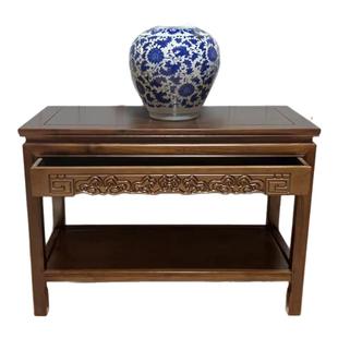 中式实木花架鱼缸盆景架置物小方桌奇石头摆件侧边茶几方形桌角几