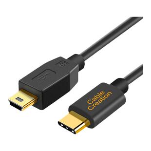 typec转mini usb梯形口数据线5P迷你miniusb充电T型转换器笔记本连接移动硬盘相机mp3车载行车记录仪转接头