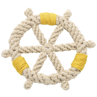 QZee宠物洁齿拔河结绳狗玩具耐咬磨牙棒猫咪解闷毛线球小中大型犬