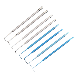 斜视钩眼科显微手术器械工具有孔无孔圆头医用拉勾眼部斜视拉钩