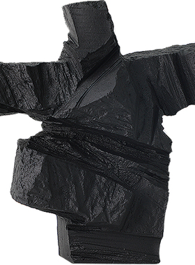 黑色新中式风抽象样板间艺术品