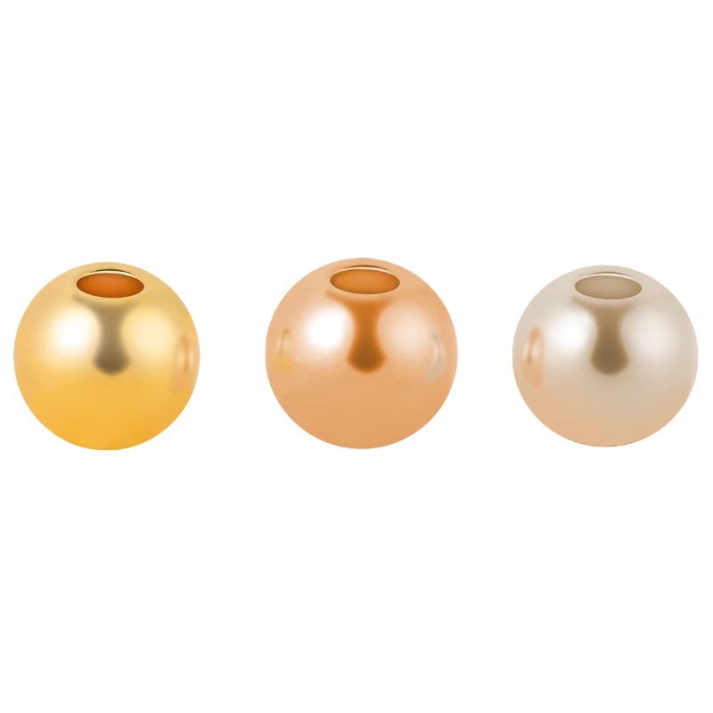 包18k小金珠铜珠子散珠手链串珠手串diy隔珠配件材料金色定位珠