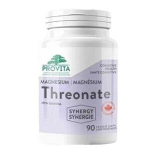 加拿大Provita Threonate Magnesium苏氨酸盐镁片90粒含维生素D3