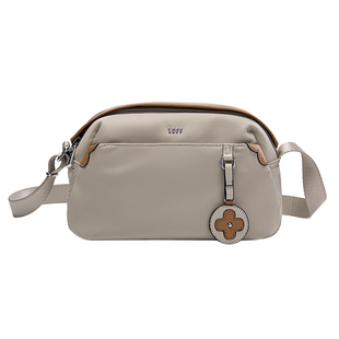 莱夫小花枕头包女轻便尼龙帆布斜挎包2026新款轻便中年妈妈单肩包