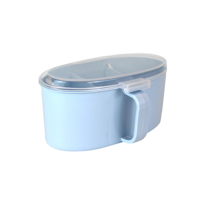 一体家用厨房调料盒按压塑料盐罐