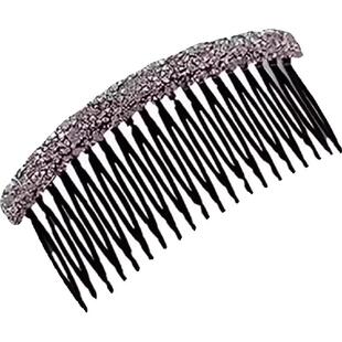 韩式水钻密齿前额刘海梳倒插梳发夹刘海女气质后脑勺碎发整理梳子