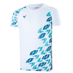 2025新款victor胜利羽毛球服短袖速干运动上衣t恤威克多文化衫夏