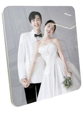 婚纱照定制摆台挂墙铝合金小相框相片定制打印冲洗画框相框定制