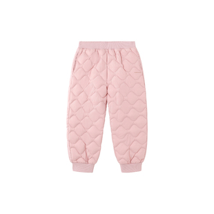 英氏儿童羽绒裤女童女宝加厚秋冬保暖御寒防风锁温长裤宝宝户外裤