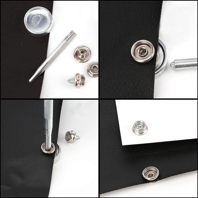 30套10mm螺丝大白扣游艇工具船舶按扣跨境篷布帆布螺丝扣子母扣含