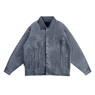 ACUSA千禧美街平绒工装套装3代夹克外套长裤宽大版型春秋男女同款