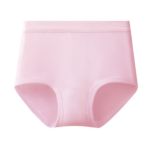 三枪女士高腰全棉内裤纯棉宽松大码原纱抗菌裤头罗纹中老年三角裤