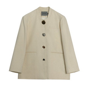 洛边“可可西里”原创设计宽松西装服百搭上衣秋款新休闲高级外套