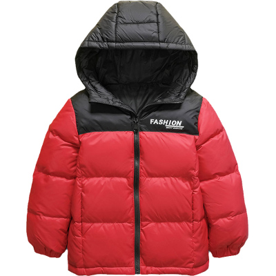 雅鹿羽绒服男童女童拼色