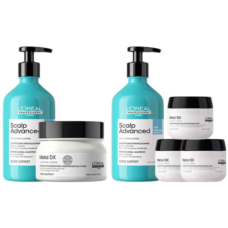 欧莱雅PRO晴空瓶瞬顺发膜洗护套装