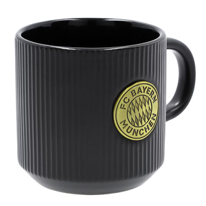 34612品德居拜仁踢足球周边黑色嵌金属logo咖啡杯生日礼物