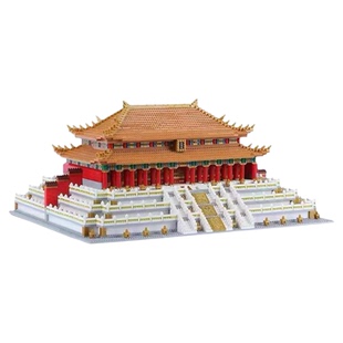 故宫太和殿积木十级地狱级难度玩具男孩益智拼装拼图3d立体中国