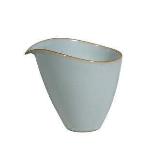 汝窑公道杯景德镇陶瓷公杯单个分茶器中式汝瓷礼品承露茶海