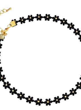 超漂亮项链女小众ins仙气花朵