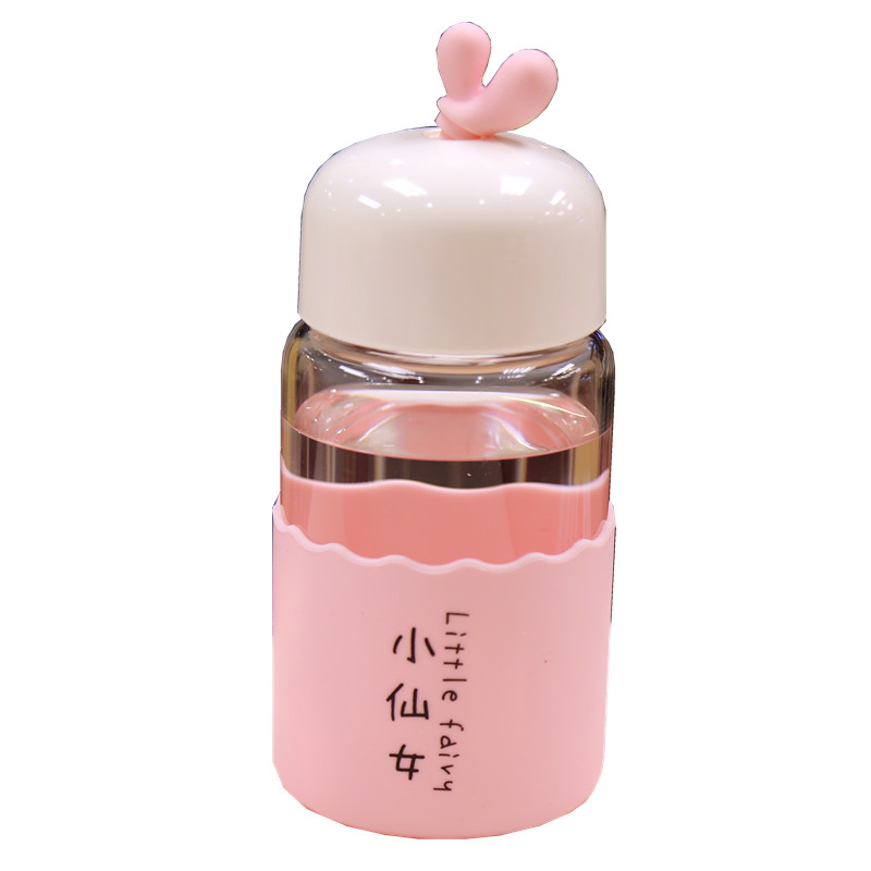 玻璃杯软妹小清新超萌可爱小仙女水杯迷你便携小巧高颜值随手杯