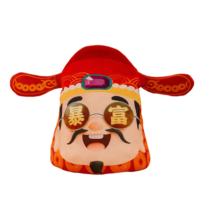 沙雕电动财神帽道具表演直播潮玩