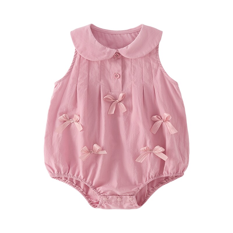 [100%纯棉]新生幼儿衣服薄款女婴童连身衣小月龄纯棉宝宝爬服夏季