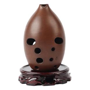 踏古手工梨形双腔高3埙十孔宽音域双八度专业舞台演奏陶埙乐器