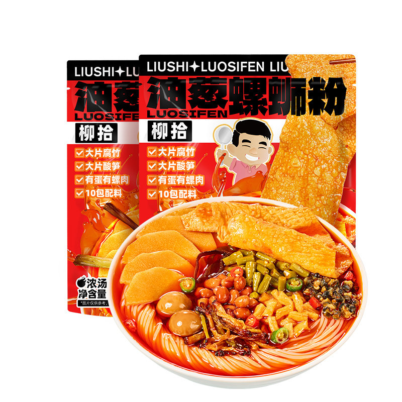 柳拾螺蛳粉大腐竹油葱415g