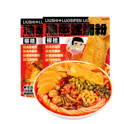 柳拾螺蛳粉大腐竹油葱415g