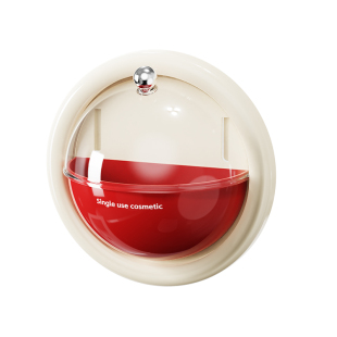 次抛精华收纳盒卫生间壁挂带盖护肤品置物架口红小样分格整理盒