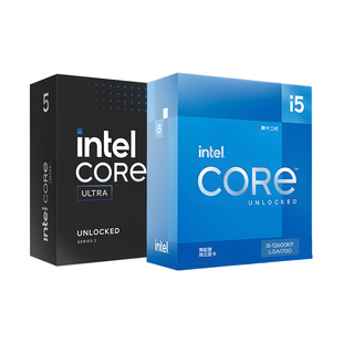 intel/英特尔i5 12490F/14600KF/Ultra5系列盒装处理器CPU旗舰店