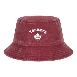 加拿大多伦多大学TORONTO IRISH枫叶标志盆帽复古男女渔夫帽子潮