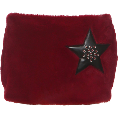 #Sisjuly#反emo潮流穿搭 红星铆钉贴布毛乎乎修身包臀半身裙女秋