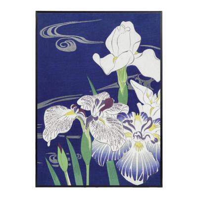 卧室日本中古艺术花卉植物挂画