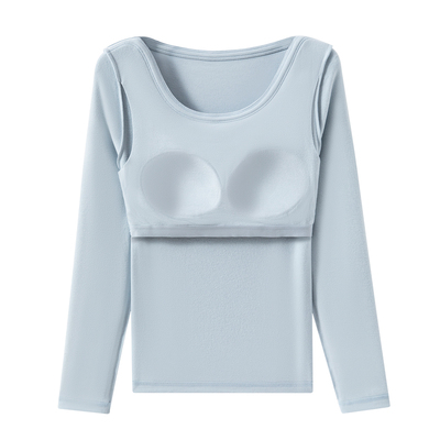 免穿文胸加厚设计感长袖苏嫚菻