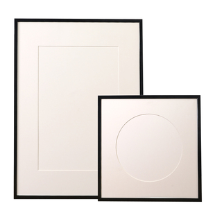 简约铝合金卡纸画框装裱书法国画毛笔字空白相框定制照片外架挂墙