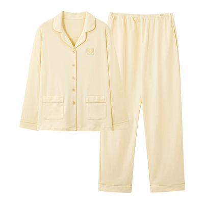 【浪莎】官方正品纯棉长袖睡衣女