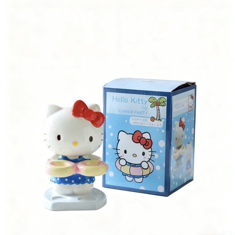 日本HelloKitty陶瓷牙刷架