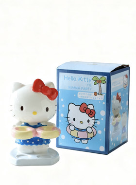 日本HelloKitty陶瓷牙刷架