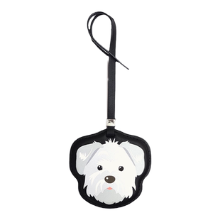 OLEADA x 梅耶马斯克联名原创设计牛皮包包挂件 爱犬黑色挂饰