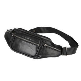 2025秋冬新款古造真皮男士胸包植鞣头层牛皮斜挎包通勤包小包腰包