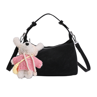 超火上班小拎包包女款2026新款春季高级感休闲单肩包通勤斜挎小包