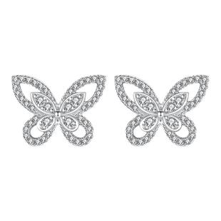 店主自留款 重工格拉芙幻影蝴蝶镂空满钻锁骨链925纯银时尚高级感