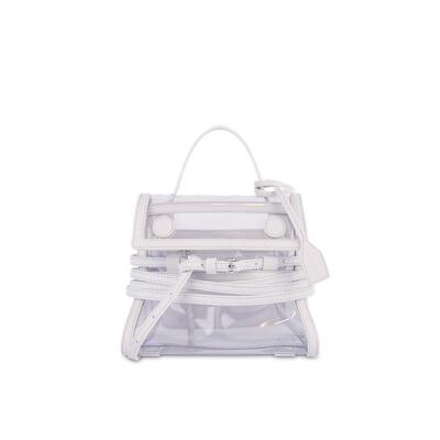 Moschino/莫斯奇诺 26早春女士透明效果Tie Me手提包