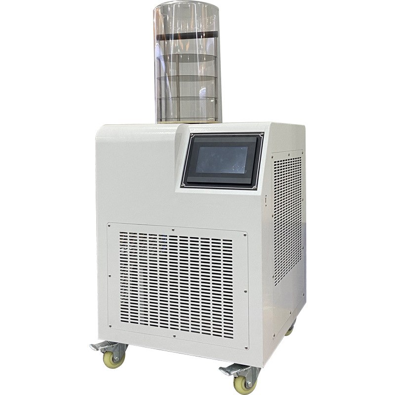 实验室小型冻干机家用柠檬片榴莲猫狗粮食品真空冷冻干燥机厂家