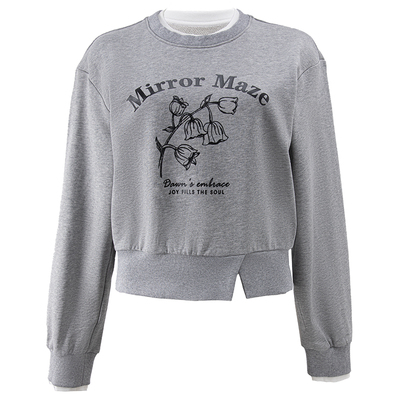 秋冬字母印花休闲显瘦卫衣