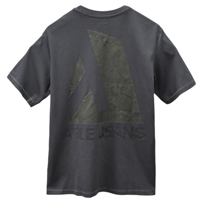 中性款水洗印花短袖T恤纯棉T