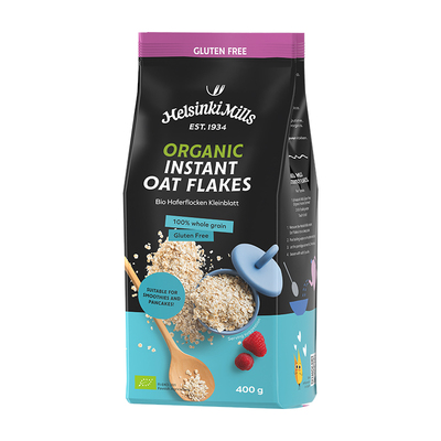 Helsinki芬兰进口 高蛋白有机全谷物 无麸质即食营养早餐纯燕麦片